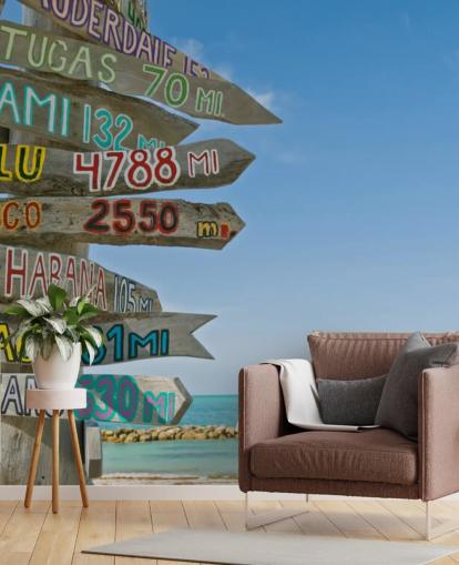 Key West Signpost Mural Key West Signpost Mural