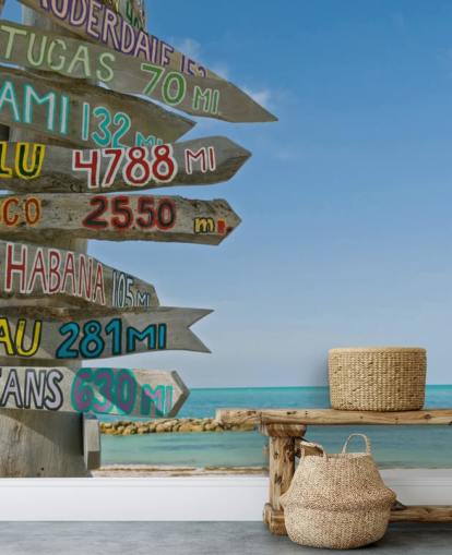 Mural de sinalização de Key West