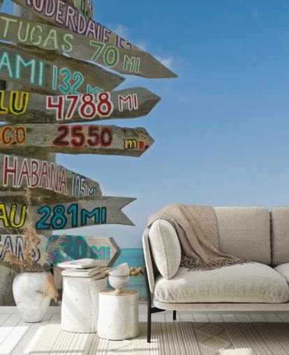 Mural de sinalização de Key West