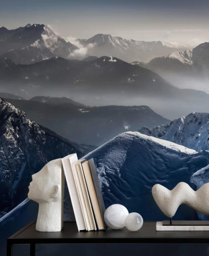 Walker on Snowy Mountain