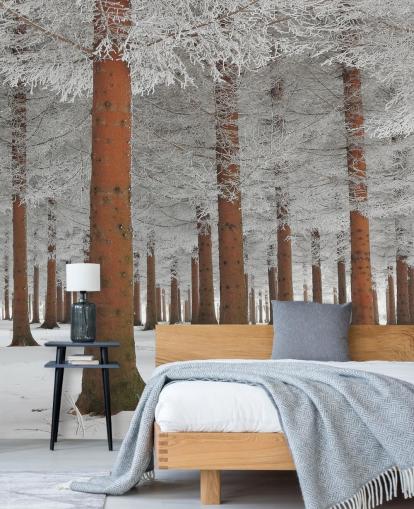 In White Wall Mural Wallpaper