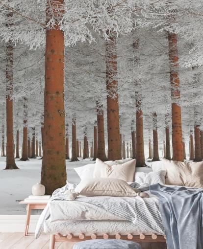 Carta da parati murale in bianco