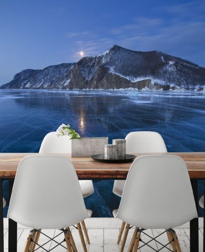 Frozen Lake Baggrund Frozen Lake Baggrund