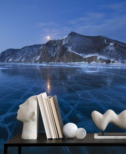 Frozen Lake Baggrund Frozen Lake Baggrund