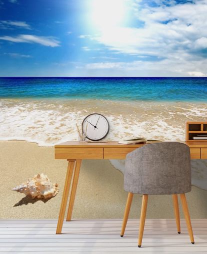 Papel Pintado Playa y Conchas