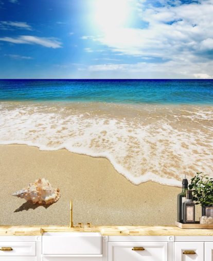 Papier Peint Plage et Shell