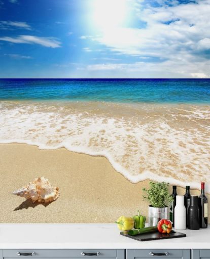 Strand und Muschel Tapete