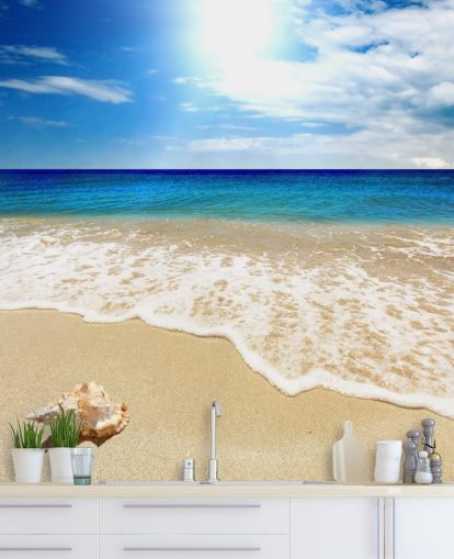 Papel Pintado Playa y Conchas