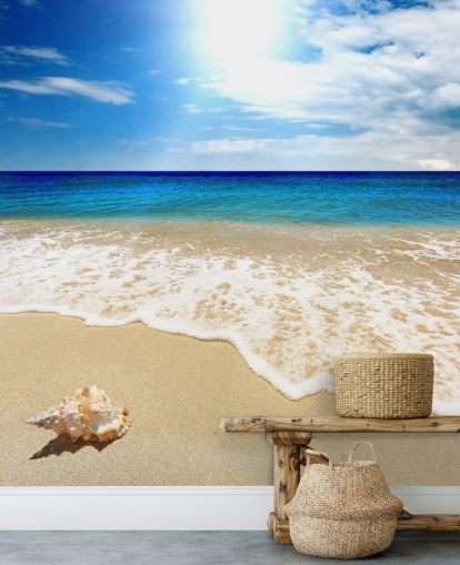 Beach and Shell Wallpaper