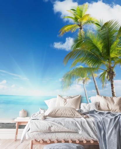 Caribische zee muurschildering Caribische zee muurschildering