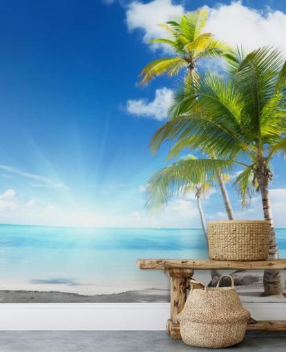 Caribische zee muurschildering