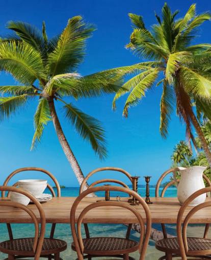 Tropical Beach Mural