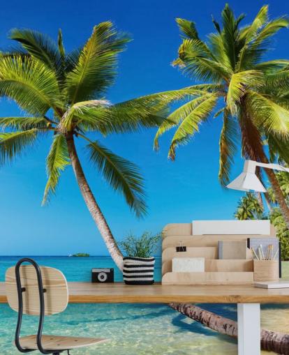 Tropical Beach Mural