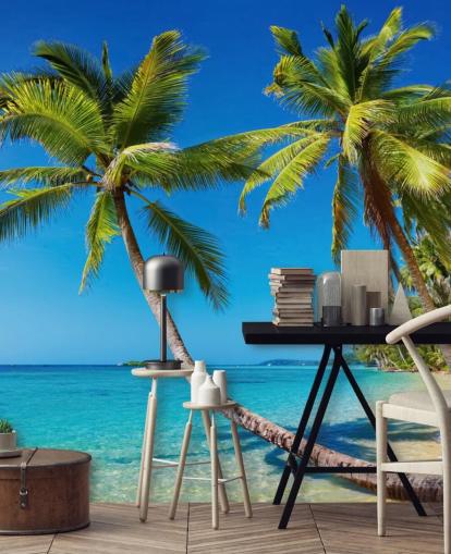 Tropical Beach Mural