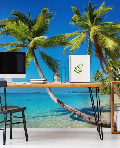 Tropical Beach Mural