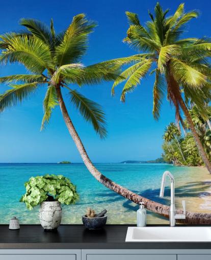 Tropical Beach Mural