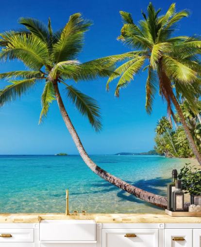 Tropical Beach Mural