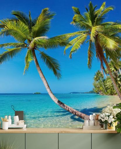 Tropical Beach Mural