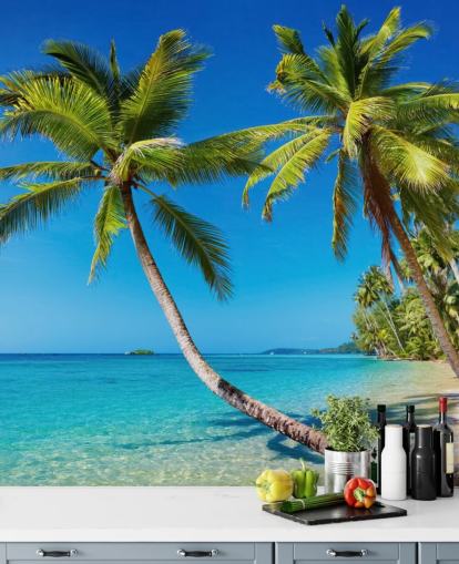Tropical Beach Mural