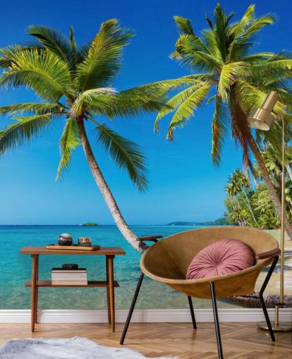Tropical Beach Mural Tropical Beach Mural