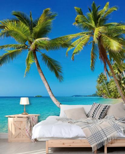 Tropical Beach Mural Tropical Beach Mural