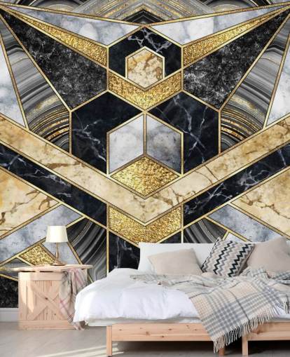 grey and black marble with gold art deco design wallpaper grey and black marble with gold art deco design wallpaper
