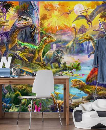 dinosaur land illustration