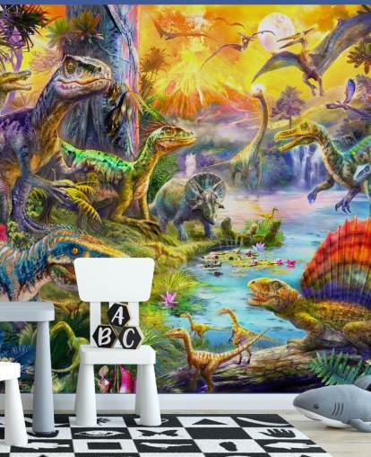 dinosaurie land illustration dinosaurie land illustration