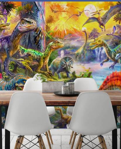 dinosaur land illustration