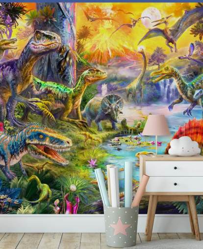 illustration de la terre des dinosaures