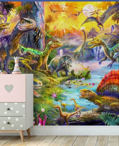 illustration de la terre des dinosaures