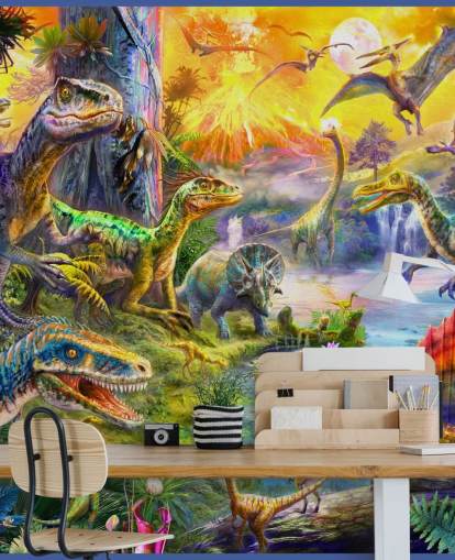 dinosaur land illustration