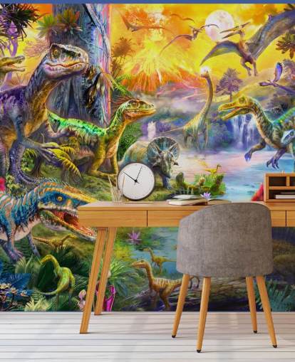 dinosaur land illustration