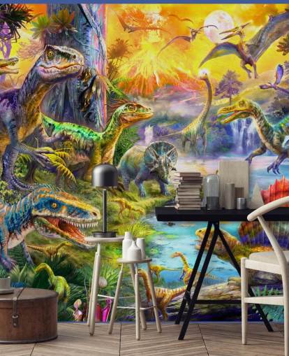 dinosaur land illustration