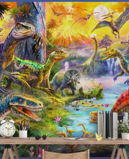 dinosaurie land illustration dinosaurie land illustration