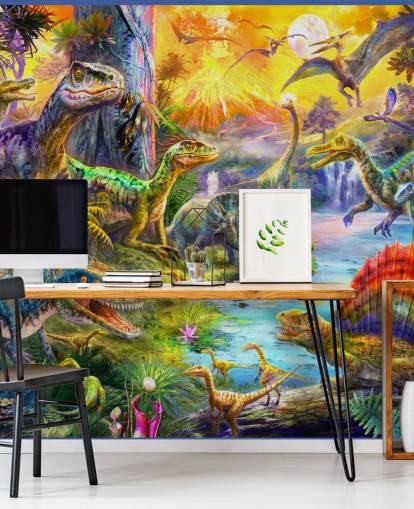 dinosaur land illustration