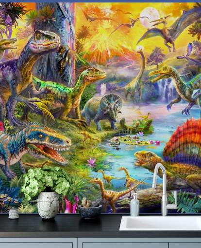 dinosaur land illustration