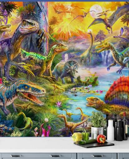 dinosaur land illustration