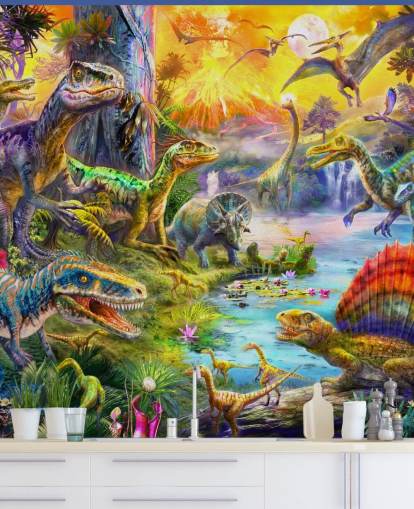 dinosaur land illustration