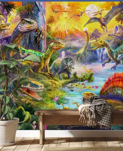 Abbildung des Dinosaurierlandes