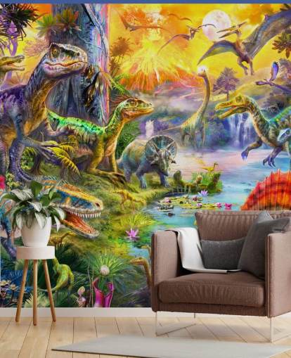 ilustración de la tierra de los dinosaurios ilustración de la tierra de los dinosaurios