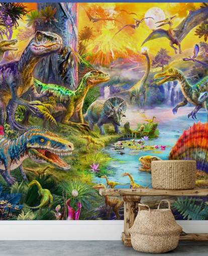 dinosaurie land illustration dinosaurie land illustration