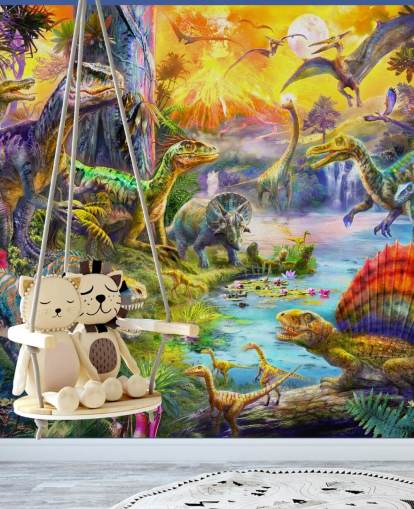 dinosaur land illustration