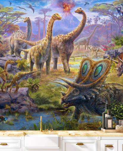 dinosaur landscape wallpaper dinosaur landscape wallpaper