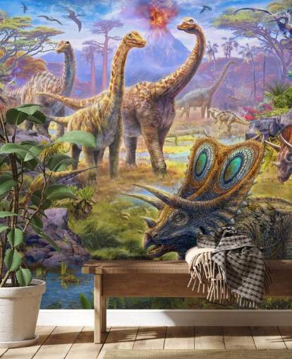 dinosaur landscape wallpaper dinosaur landscape wallpaper