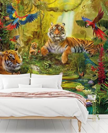 tiger jungle wallpaper