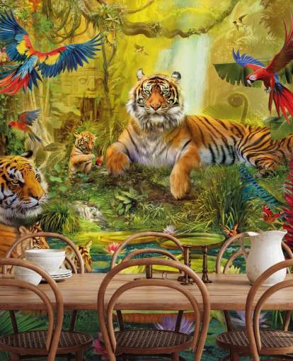 tiger jungelen tapet tiger jungelen tapet