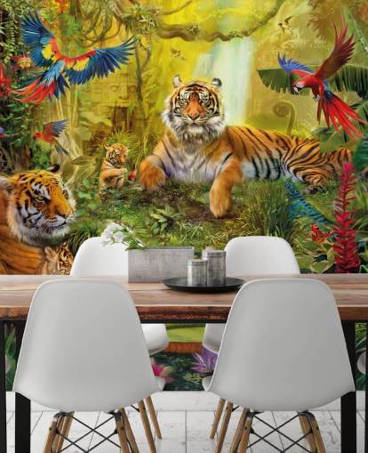 tiger jungle wallpaper