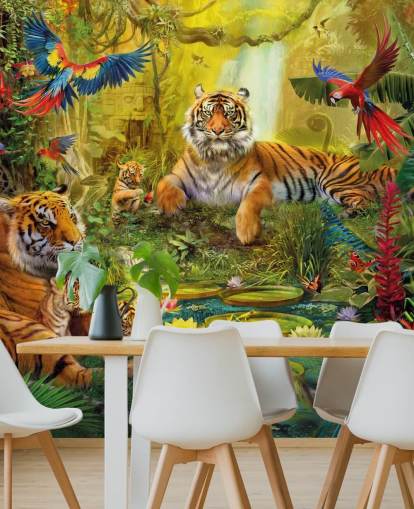 tiger jungle wallpaper