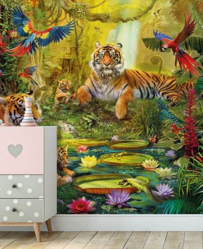 tiikeri viidakko tapetti